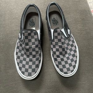 Men’s Checkered Vans Slip ons